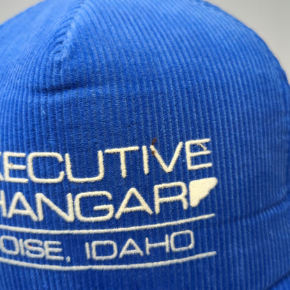 Sportcap 5 Panel Blue One Size Hat Executive Hangar Boise Idaho Corduroy