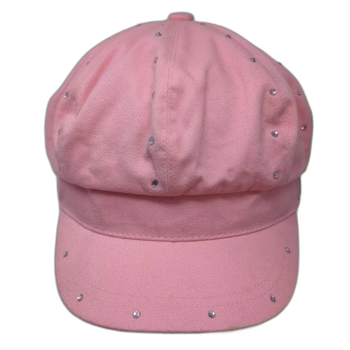 Ringling Bros Pink Army Cap Hat OS Rhinestones RBBB Sparkle Jeweled Logo Twill