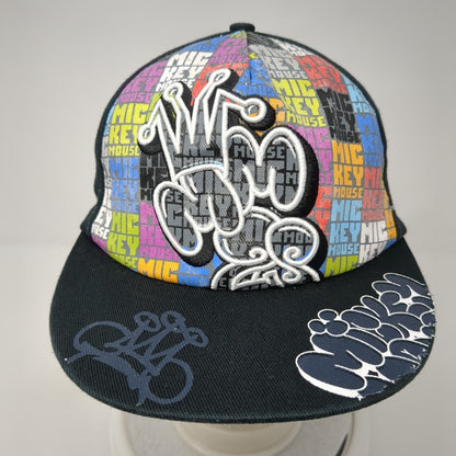 Mickey Mouse Graffiti Fitted Hat Black One Size Outdoor Disney Parks