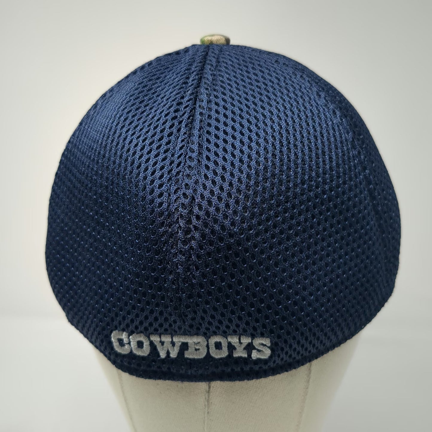 New Era Dallas Cowboys NFL Cap Hat Green XL 39THIRTY Camo Mesh Stretch Fit Back