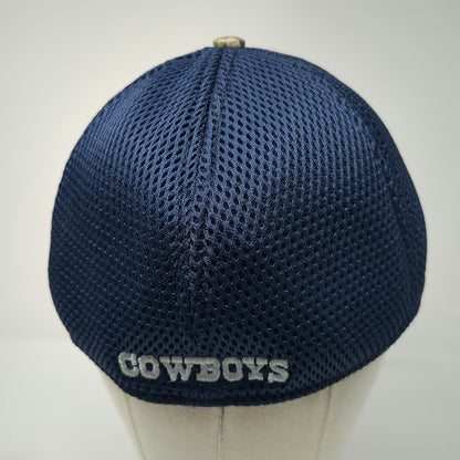 New Era Dallas Cowboys NFL Cap Hat Green XL 39THIRTY Camo Mesh Stretch Fit Back