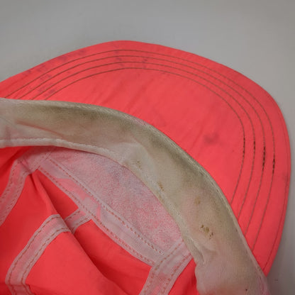 Trek Baseball Cap Pink OS Made in USA 5 Panel Bicycle Cycling Logo Hat Vintage