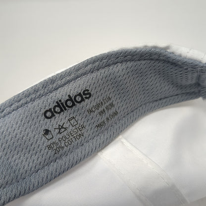 Adidas Spell Out Snapback Hat White One Size Adjustable Solid 6 Panel