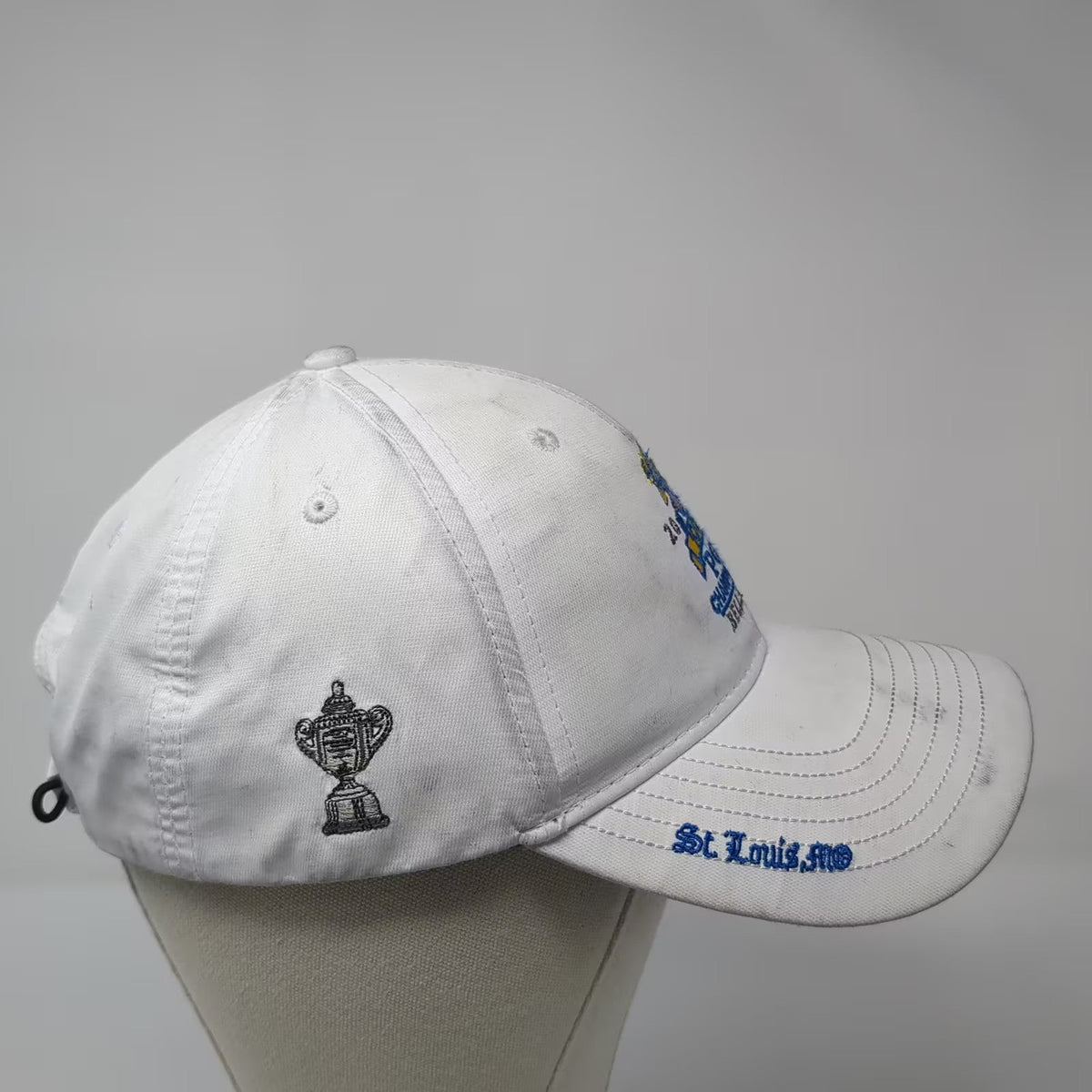 2018 100th PGA Championship Bellerive St Louis Ahead White Blue Golf Hat Cap OS