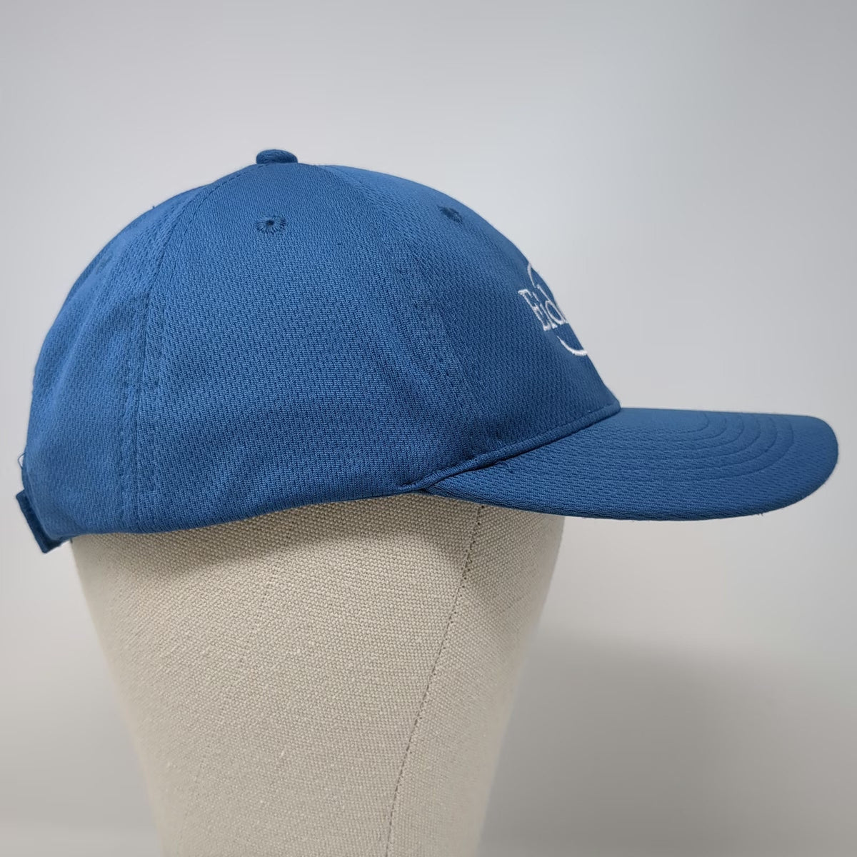 Sport-Tek Baseball Cap Blue One Size Adjustable Strapback Polyester Logo Hat