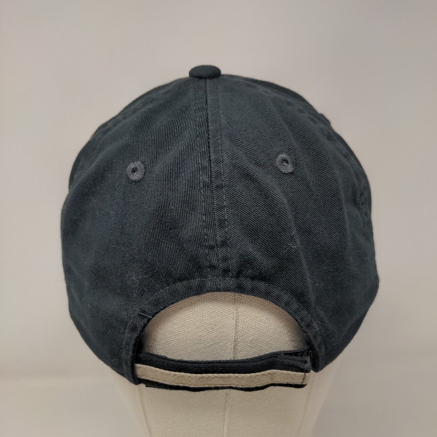 HCM Hells Canyon Machine Strapabck Hat Black One Size Adjustable Port Authority