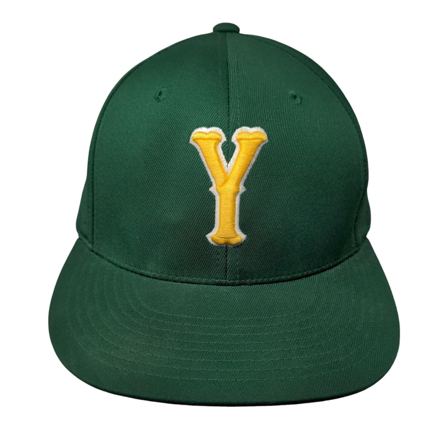 Y Initial Fitted Hat Green L/XL Embroidered Flexfit Yupoong Cap America