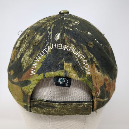 Outdoor Cap Baseball Cap Green Camo One Size Broadmouth Canyon Elk Hunt Utah Hat