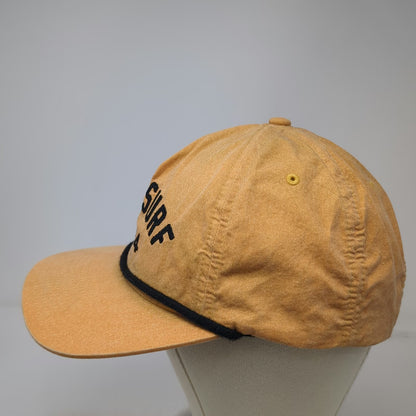 Reef 5 Panel Orange OSFM Surf Snapback Rope Graphic 1984 Cotton Logo Beach Hat