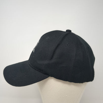 TRS Hotels Strapback Hat Black One Size Adjustable Embroidered 6 Panel