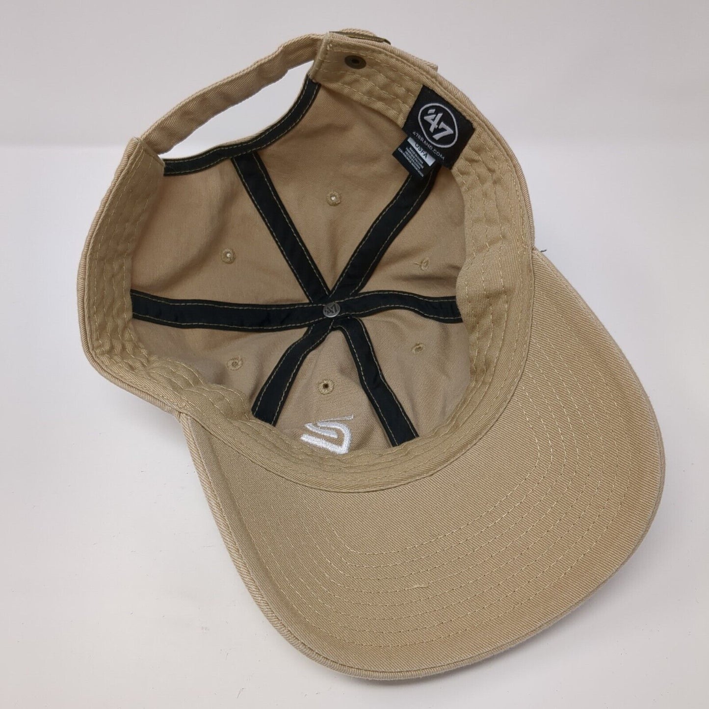 '47 Brand Slideback Hat Tan One Size Adjustable Embroidered 6 Panel