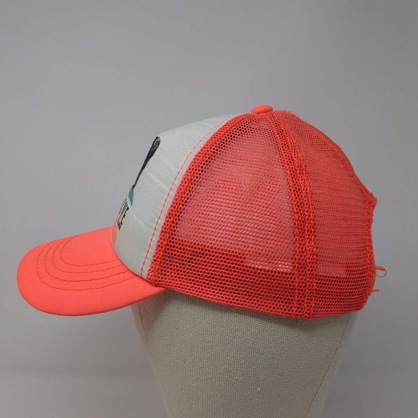 California Love Bear Trucker Hat Pink One Size Mesh Back Billabong