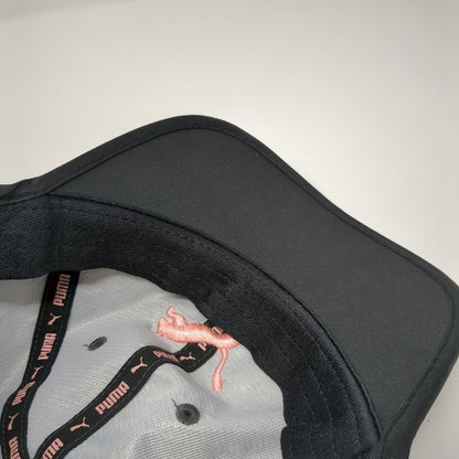 PUMA Strapback Hat Gray One Size Embroidered Logo Adjustable 6 Panel