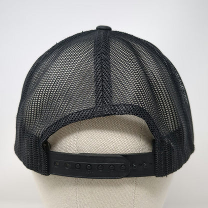 Yupoong Trucker Hat Black One Size Salty Rodeo Snapback Matt 5 13 Mesh Western