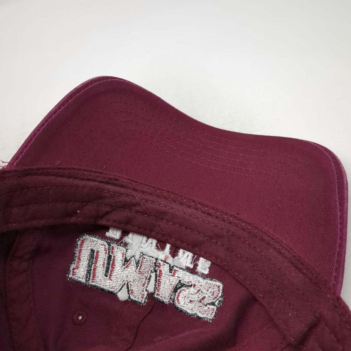 Otto UMass Dining Baseball Cap Red One Size Hat Embroidered Cotton Slideback