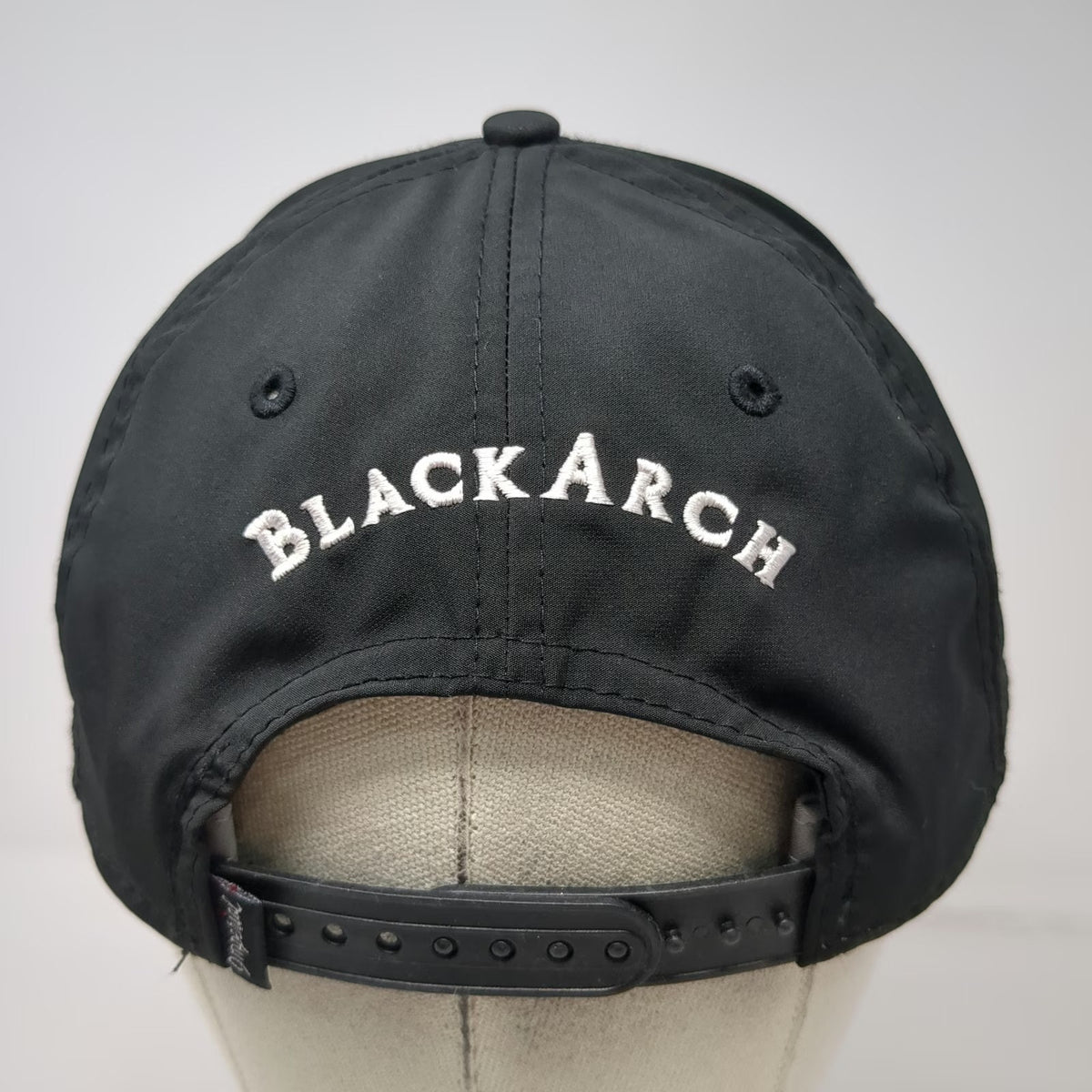 Imperial Snapback Black One Size Hat Rope Arch Logo Performance Golf Embroidered