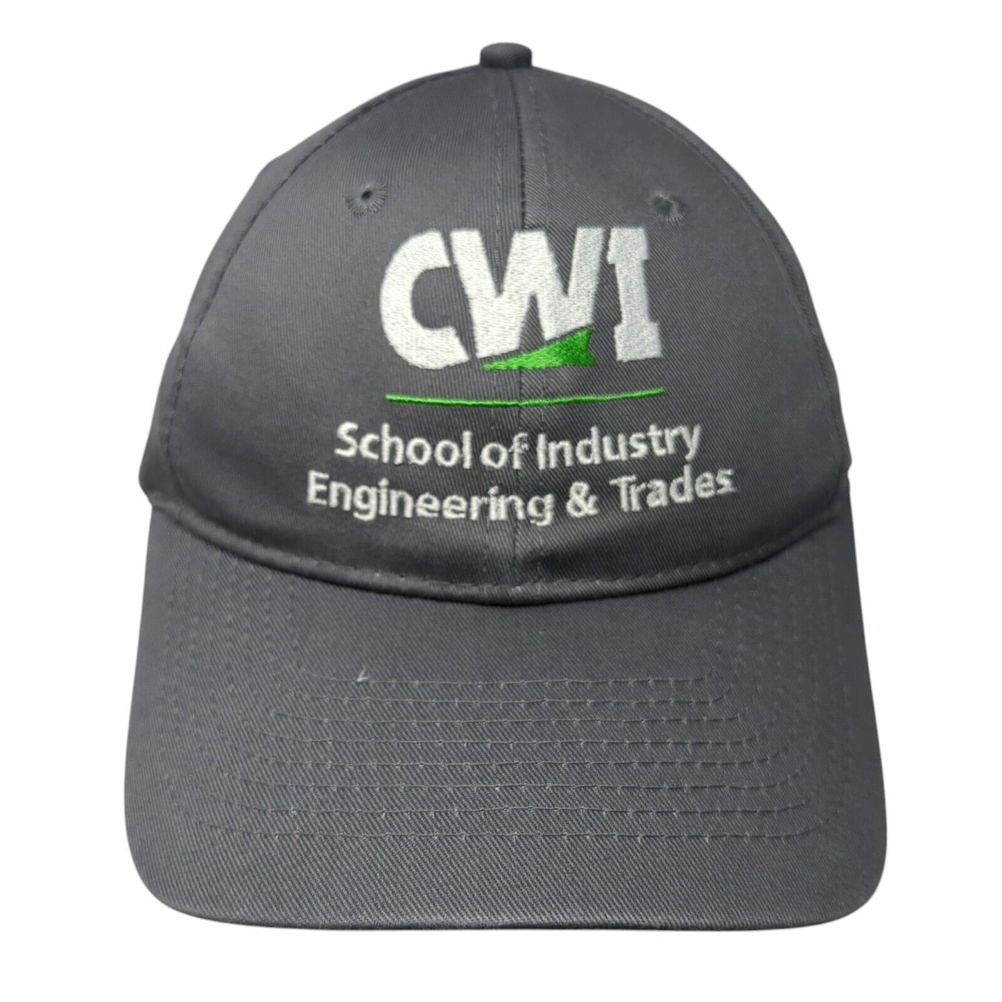 CWI School of Industry Engineering & Trades Strapback Hat Gray One Size