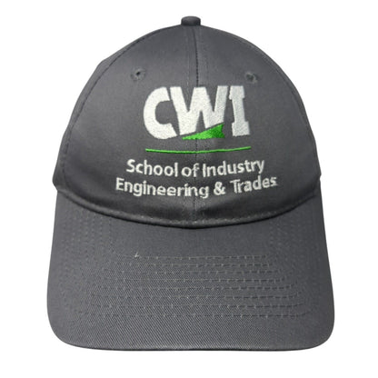 CWI School of Industry Engineering & Trades Strapback Hat Gray One Size