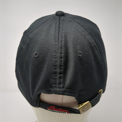 Indian Motorcycle Patch Slideback Hat Black One Size Adjustable 6 Panel