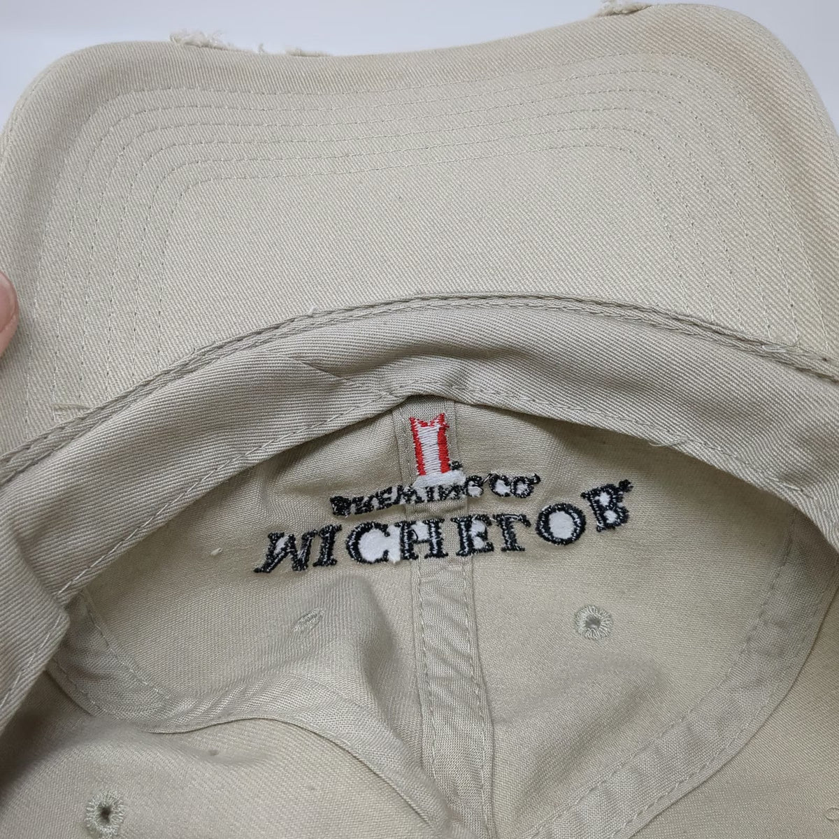 Anheuser-Busch Michelob Brewing Co Baseball Cap Beige One Size Distressed Hat