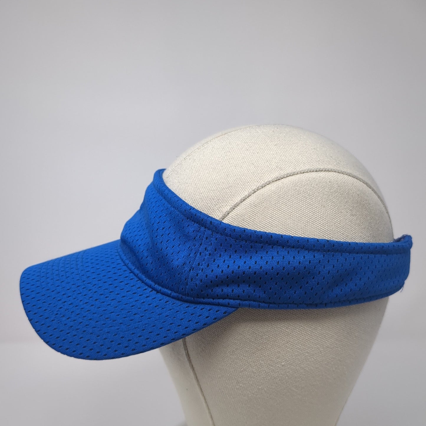 Augusta Sportswear Strapback Visor Hat Blue One Size Adjustable Blank