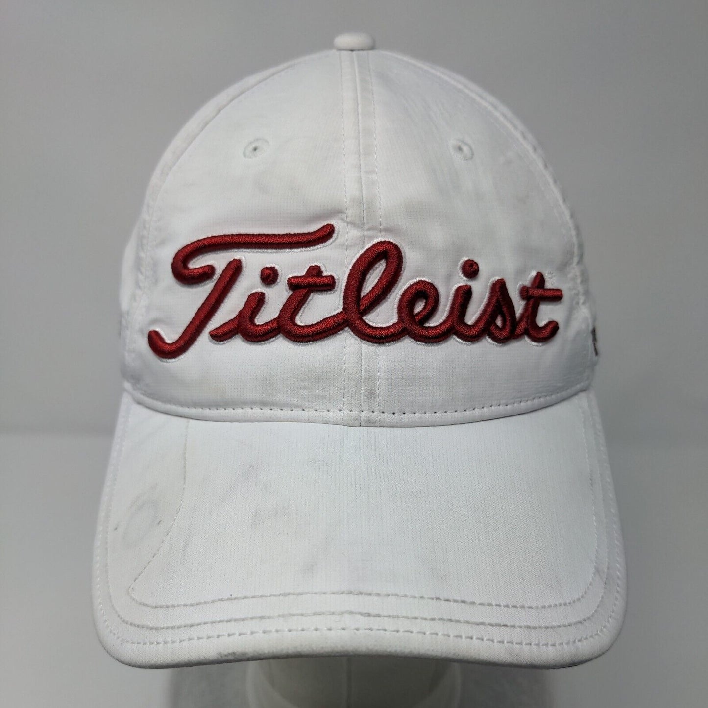 Titleist Strapback Golf Hat White OSFA Adjustable Embroidered 6 Panel