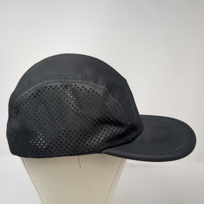 BYLT Premium 5 Panel Black One Size Mesh Performance Adjustable Strapback Hat