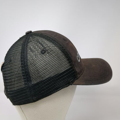 Carhartt Trucker Hat Black OSFM Snapback Mesh Embroidered Logo Workwear Canvas