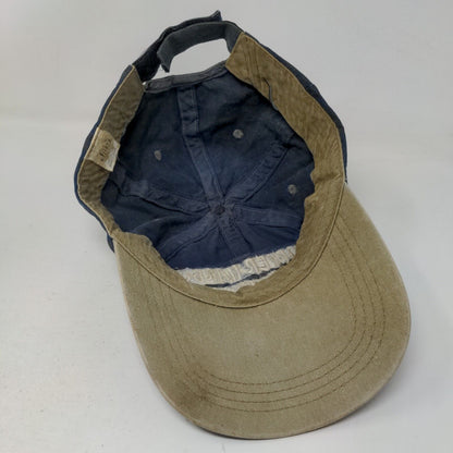 Copper Harbor Michigan Strapback Hat Blue One Size Embroidered