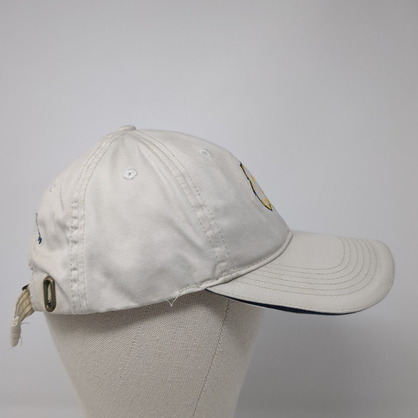Highland Community College Baseball Cap Beige One Size Adjustable Embroidered