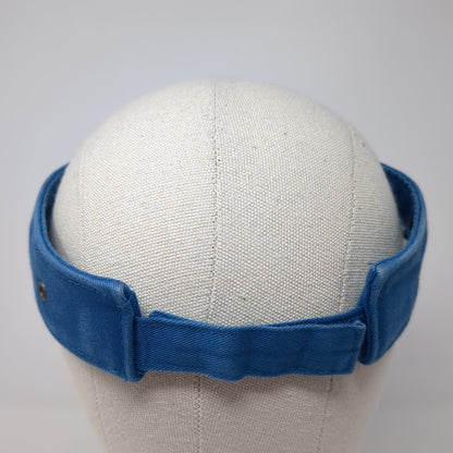 Family Land Waterpark Resort Strapback Visor Hat Blue One Size Adjustable