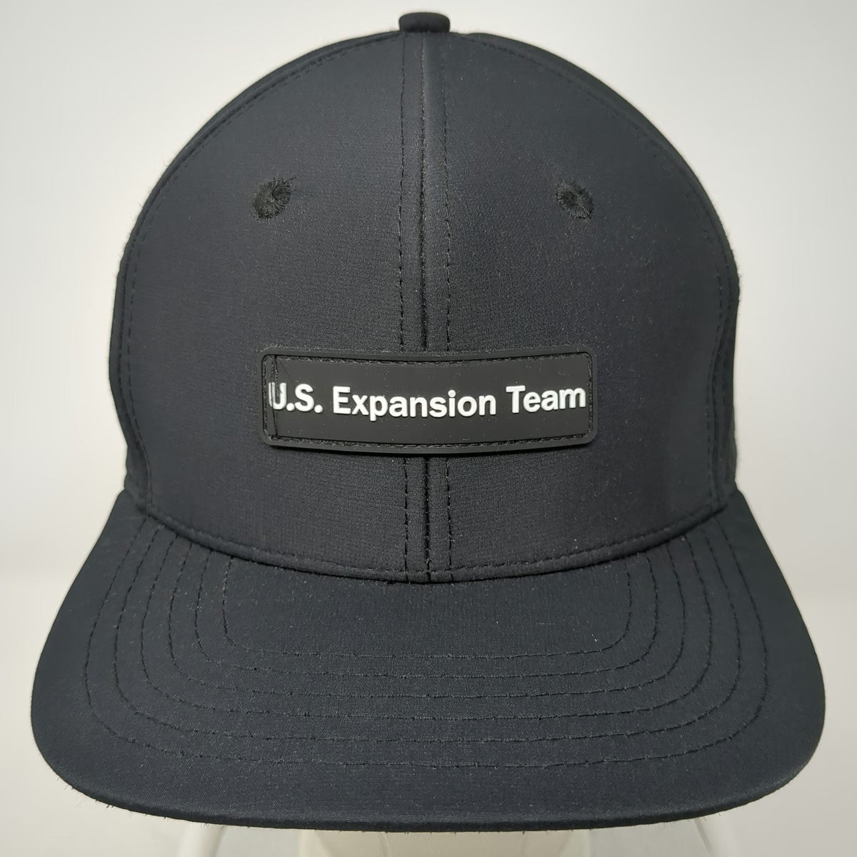 Jackalope Trucker Hat Black One Size U.S. Expansion Team Perforated Snapback