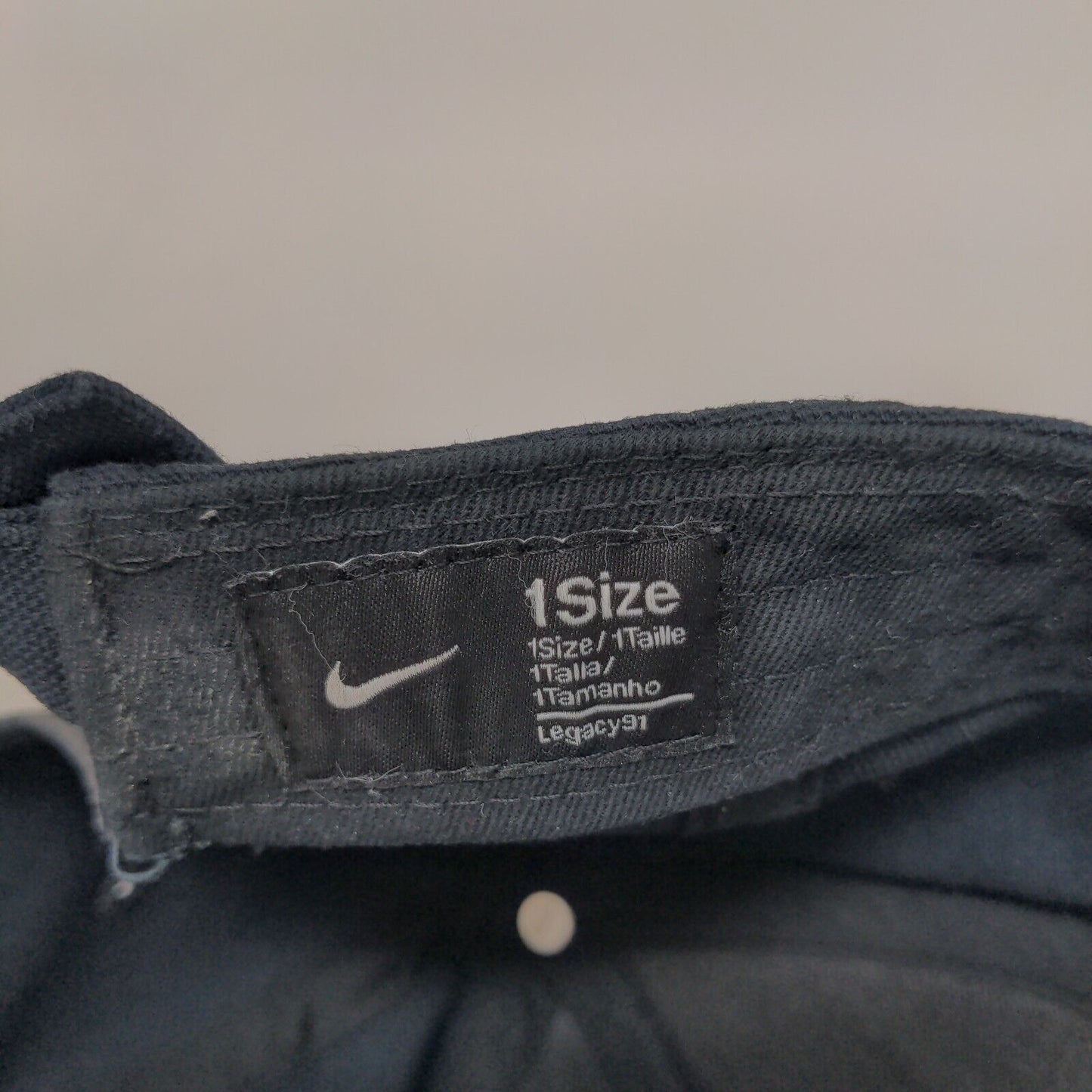 Nike Slideback Hat Blue One Size Adjustable Solid 6 Panel Vent Holes