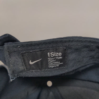 Nike Slideback Hat Blue One Size Adjustable Solid 6 Panel Vent Holes