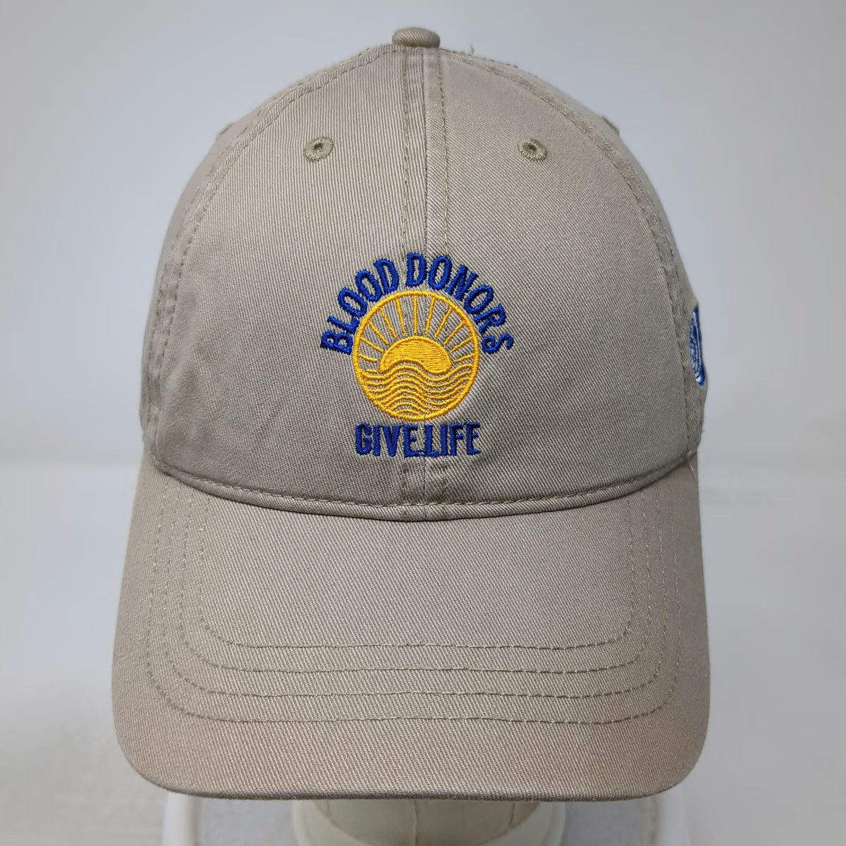 Cap America Baseball Cap Beige OSFM Boston Children's Hospital Blood Donor Hat
