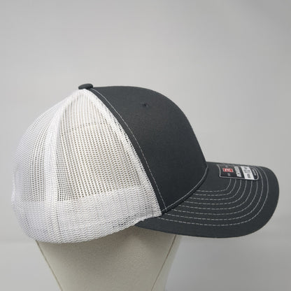 iDrive Snapback Trucker Hat Gray One Size Adjustable Mesh Back Richardson