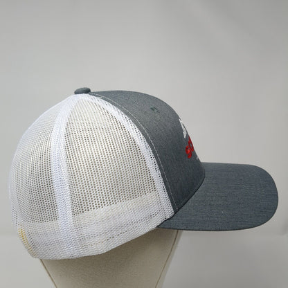Scheels Meridian Snapback Mesh Back Trucker Hat Gray One Size Embroidered