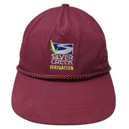 Sportcap 5 Panel Red One Size Silver Creek Irrigation Rope Slideback Hat Cotton