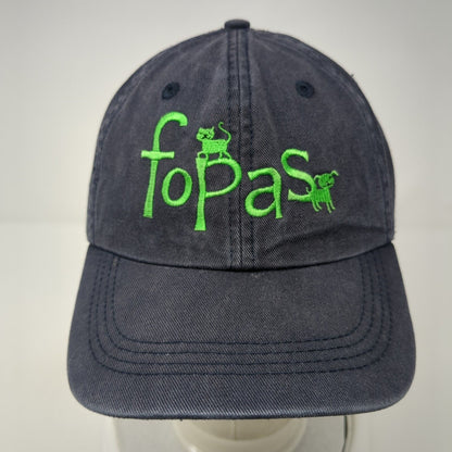 Fopas Slideback Hat Blue One Size Adjustable Solid 6 Panel Alternative