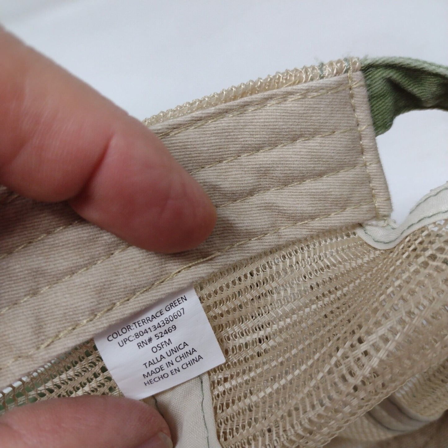 Unbranded Slideback Trucker Hat Multi Terrace Green OSFM Mesh Back