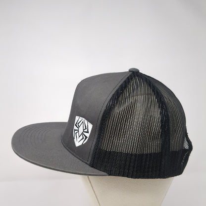 Spider Snapback Trucker Hat Gray One Size Adjustable Mesh Black Classics Yupoong