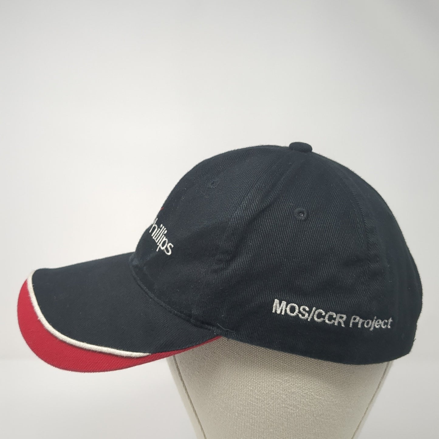 ConocoPhillips Strapback Hat Black One Size Embroidered Bullet Line