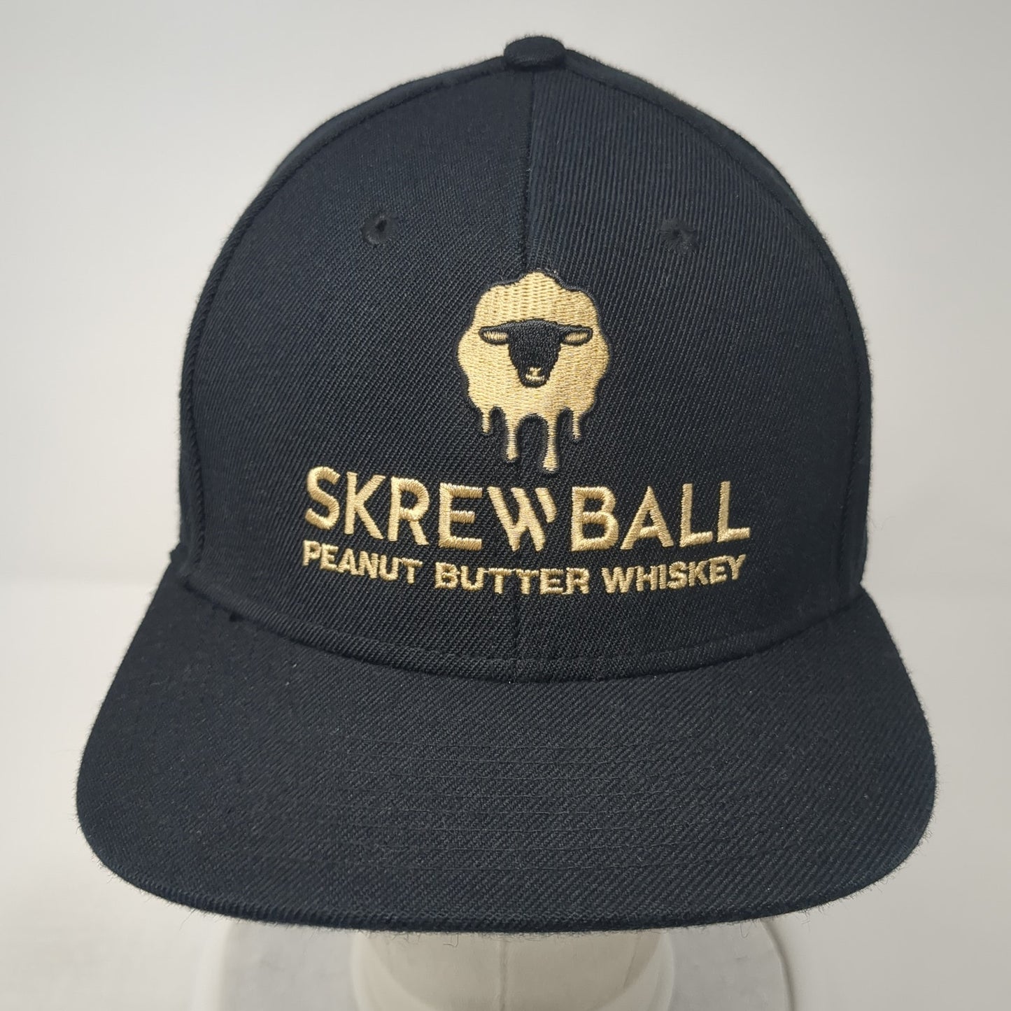 Skrewball Peanut Butter Whiskey Snapback Hat Black One Size Headstart