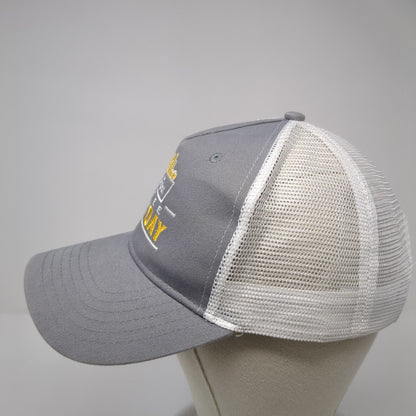 Simplot Free Fry Day Snapback Trucker Hat Gray OS Adjustable Mesh Quake City Cap