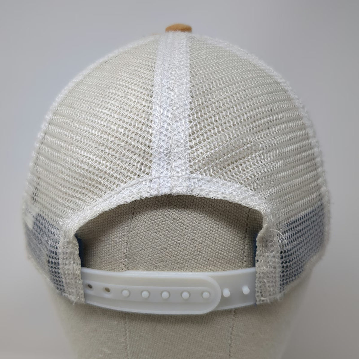 Timberland Trucker Hat Orange OSFM Mesh Back Snapback Tree Logo Stitching Cap