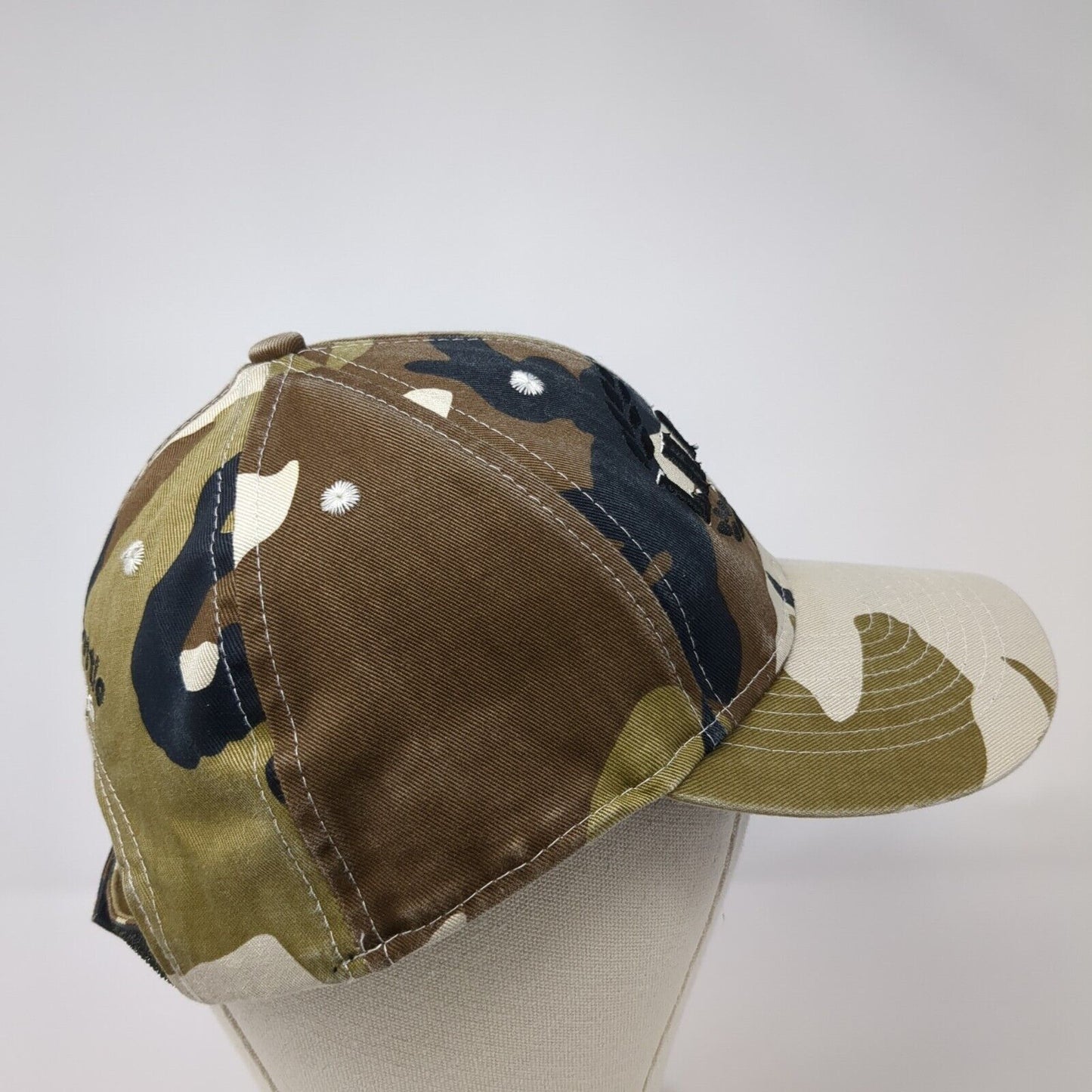 L.H. Dottie Company Strapback Hat Camouflage One Size Adjustable Embroidered