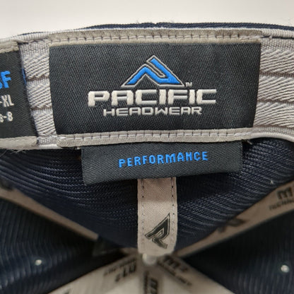 W Fitted Baseball Cap Blue Size 8 Flexfit Performance Pacific Headwear