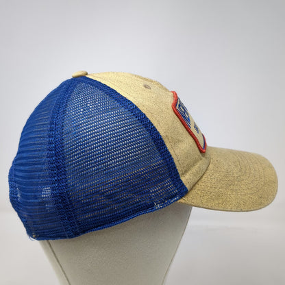 New England Patriots NFL '47 Trucker Hat Beige Blue One Size Snapback Mesh Patch