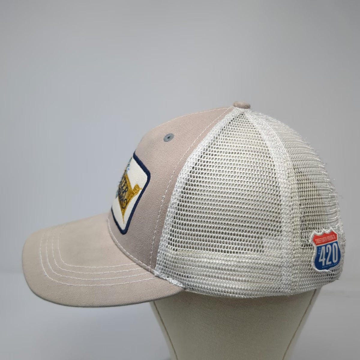 SweetWater Brewing Co Baseball Cap Beige One Size Mesh Back Strapback Craft hat