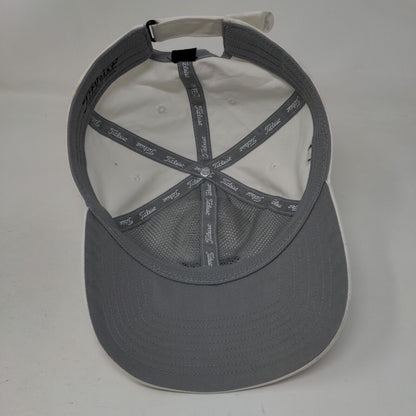 Titleist Strapback Hat White One Size Adjustable Embroidered 6 Panel
